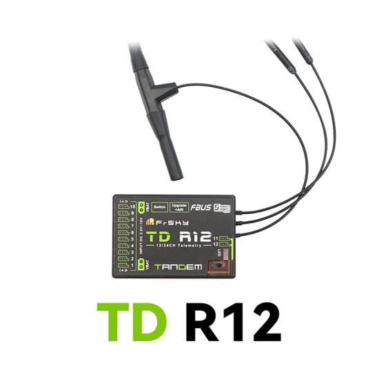 FrSky TD R12 12chnanel with PWM SBUS FBUS or S.Port 2.4Ghz 900Mhz